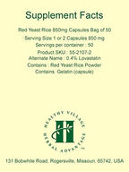Herbal Advantage Red Yeast Rice 850mg - 50 Capsules - image 4
