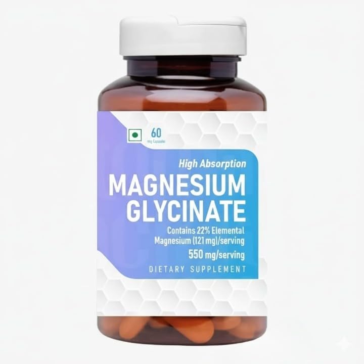 Magnesium Glycinate Supplement for Muscle & Nerve Health