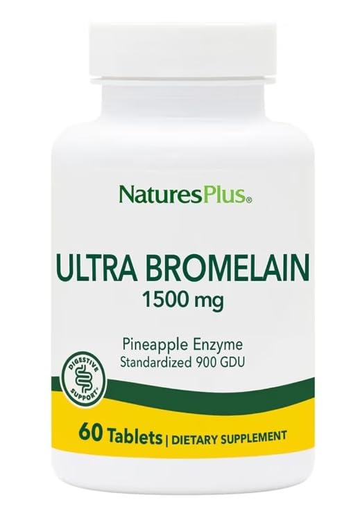 NaturesPlus Ultra Bromelain 1500 mg - 60 Vegetarian Tablets - image 7