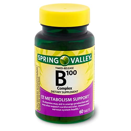 Spring Valley Timed-Release B100 Complex - 60 Tablets