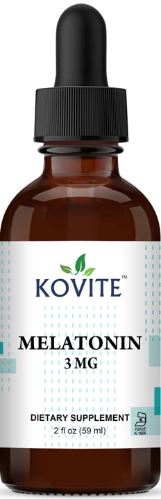 Kovite Melatonin Liquid 3 mg Raspberry Vanilla - 2 fl oz