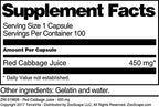 Terravita Red Cabbage Juice 450 mg - 300 Capsules (3 Pack) - image 4