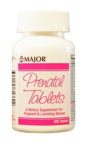 MAJOR Prenatal Tablets - 100 Count