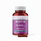Generic Forte Biotin 10000mcg for Hair Growth, Skin & Nails - 60 Tablets