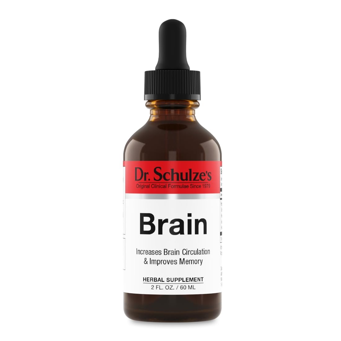 Dr. Schulze's Brain Formula Herbal Circulation & Focus Tonic - 2 oz