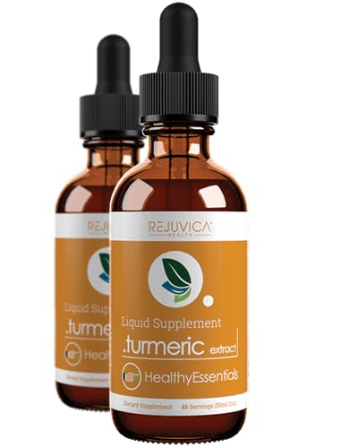 Rejuvica Health Turmeric Root Extract Liquid with Curcumin - 2 Fl Oz