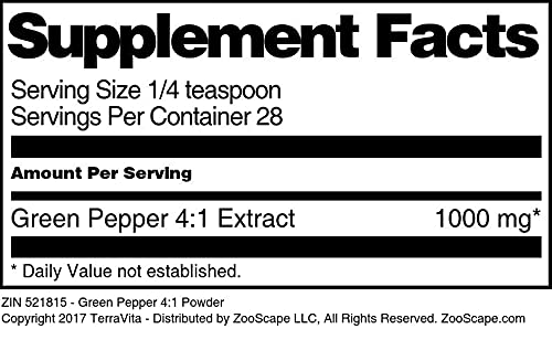 Terravita Green Pepper 4:1 Powder - 1 oz - image 3