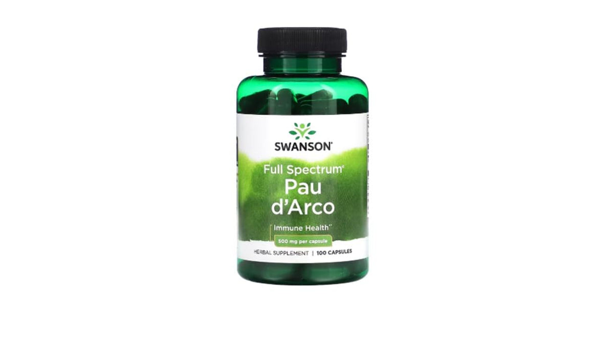 Swanson PAU d'Arco Immune Support 500 mg - 100 Capsules