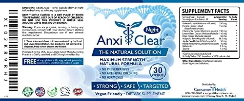AnxiClear Night Capsules with 5-HTP & L-Theanine - 30 Capsules - image 2