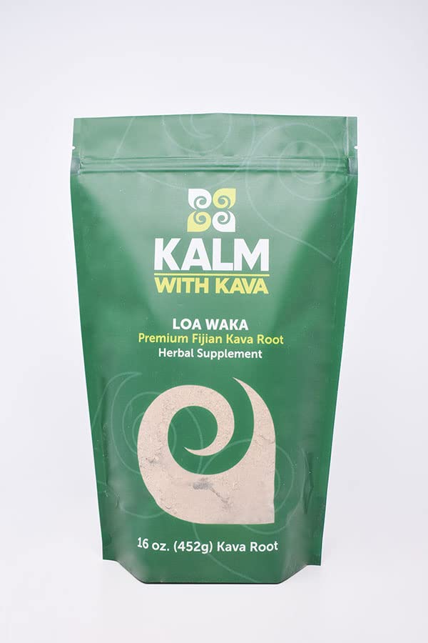 KALM with Kava Loa Waka Traditional Grind - 16 oz