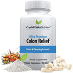 CRYSTAL PEAKS NUTRITION Natural Colon Cleanser Capsules - 60 Count