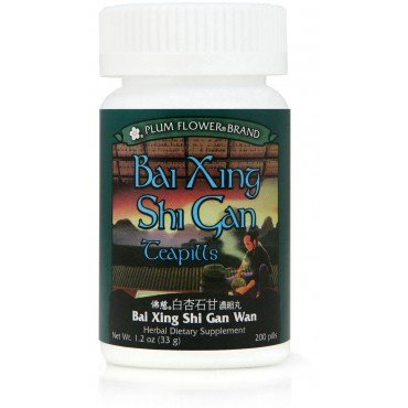 Plum Flower Bai Xing Shi Gan Teapills - 200 Capsules