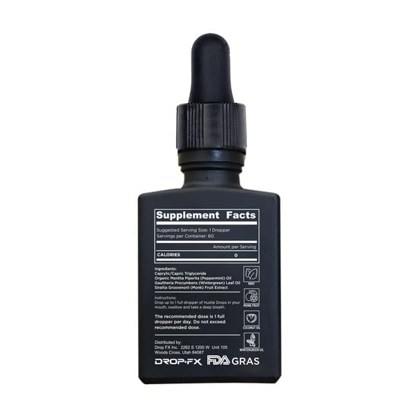 DROP FX Hustle Drops Peppermint & Wintergreen Respiratory Support - 1 Fl Oz - image 7