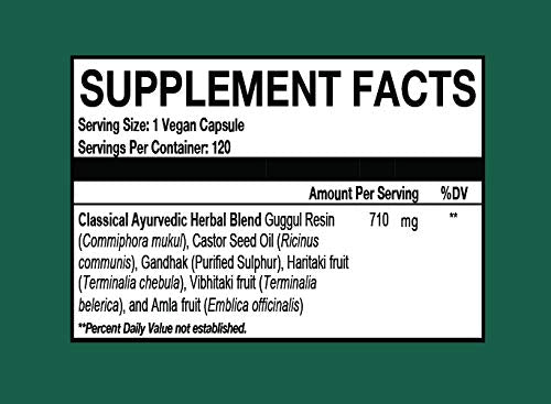 Harmony Nutraceuticals Simhanad Guggul Joint Support - 120 Vegetarian Capsules - image 2