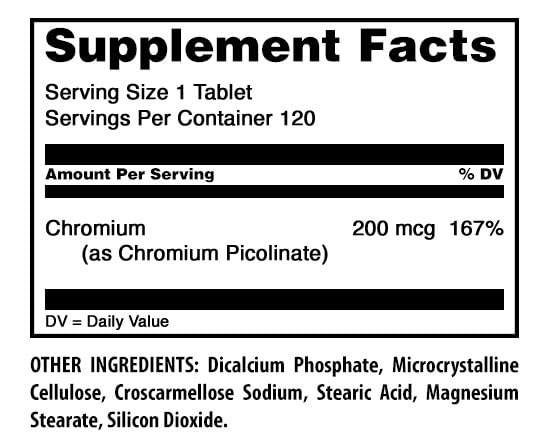Amazing Formulas Chromium Picolinate Supplement