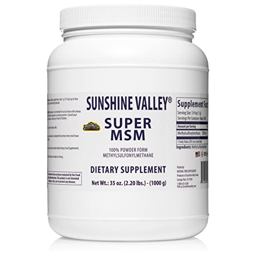 Sunshine Valley Super MSM Powder (Methylsulfonylmethane), Unflavored