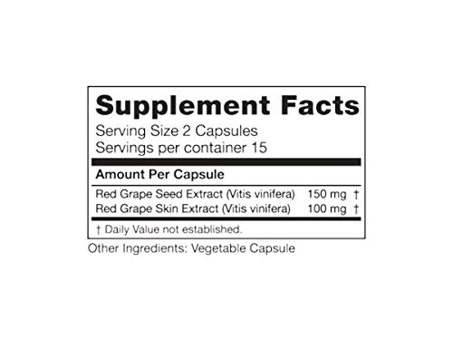 Seagate Grape Seed Extract 250 mg - 30 Vegetarian Capsules - image 2
