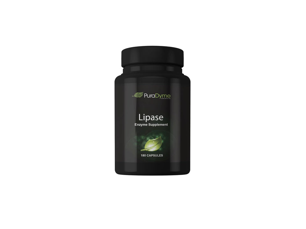 PuraDyme Lipase Enzyme Digestive Support - 180 Capsules