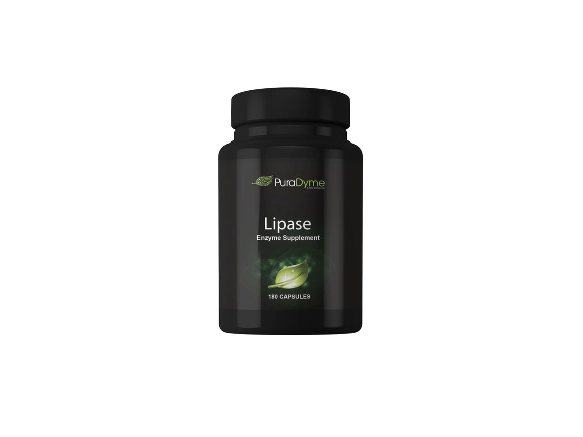 PuraDyme Lipase Enzyme Digestive Support - 180 Capsules