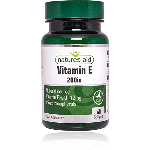 Natures Aid Vitamin E 200 IU Natural Form - 120 Softgels