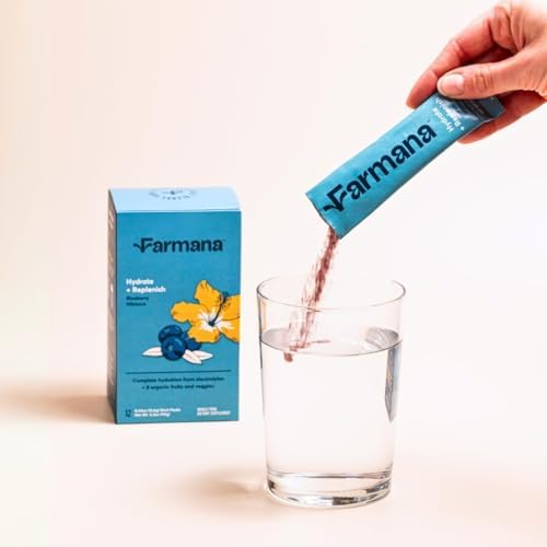 Farmana Hydrate + Replenish Blueberry Hibiscus Electrolyte Drink Mix - 5.3 oz - image 4
