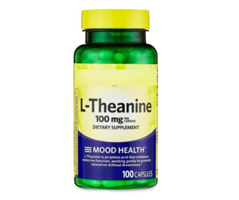 SEDLAV L-Theanine 100 mg Capsules for Relaxation - 100 Count
