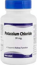 Generic Potassium Chloride 99mg Tablets for Muscle Function - 60 Tablets