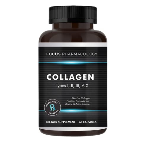Focus Pharmacology Collagen Support Five Types - 180 Capsules - image 2