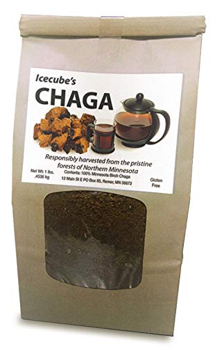Icecube's Chaga Ground Wild Mushroom Tea - 16 Ounces
