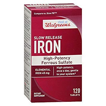 BroWood Iron Slow Release 45mg High Potency - 120 Tablets