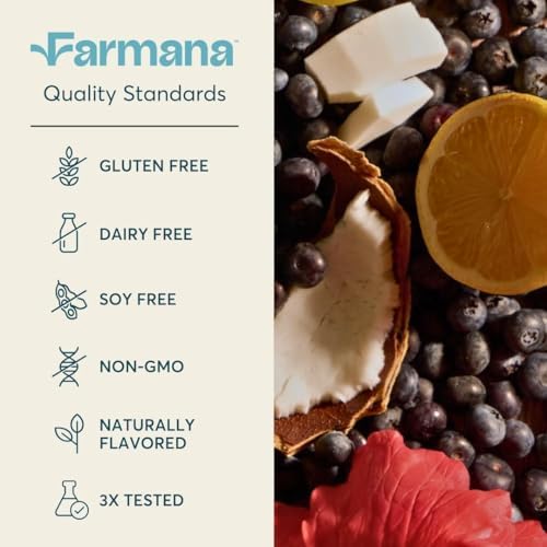 Farmana Hydrate + Replenish Blueberry Hibiscus Electrolyte Drink Mix - 5.3 oz - image 5