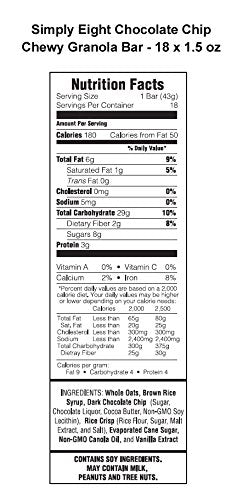 Simply Eight Junkless Chewy Granola Bars - image 5