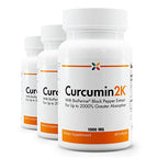 Stop Aging Now Curcumin2K Formula with Bioperine - 180 Vegetarian Capsules