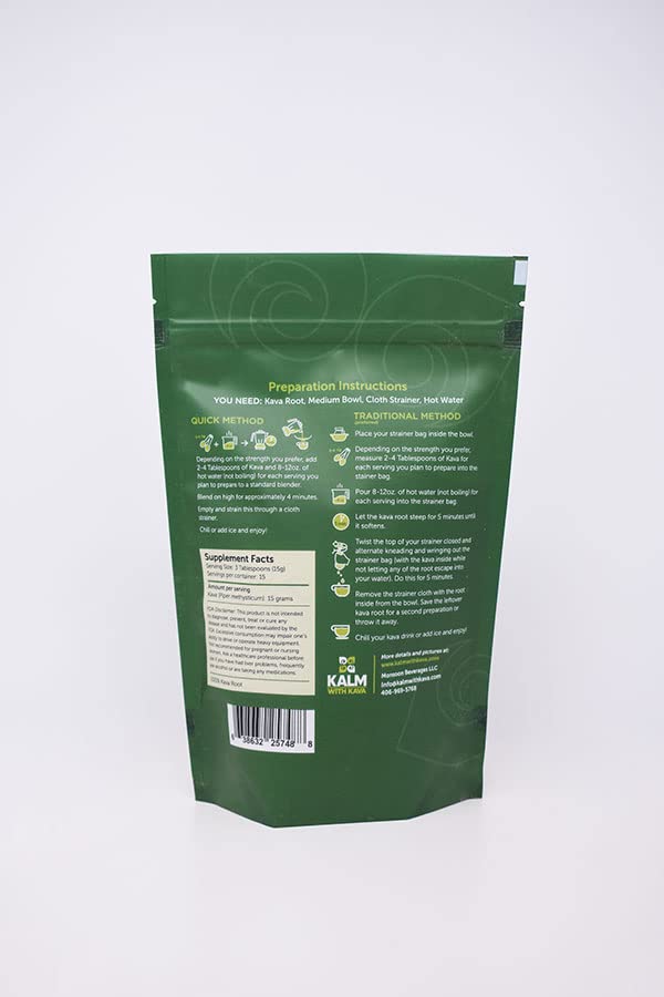 KALM with Kava Loa Waka Traditional Grind Powder - 16 oz - image 2