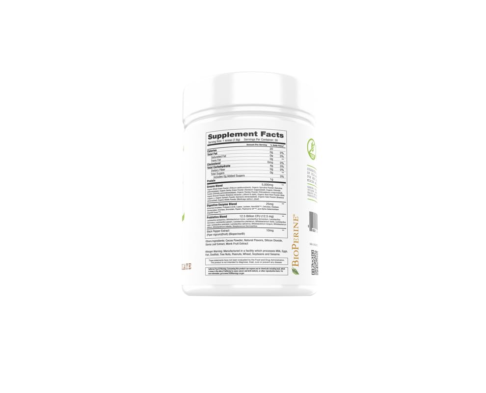 Project #1 Vital Greens Superfood Powder for Energy & Digestion - 30 Servings - image 3