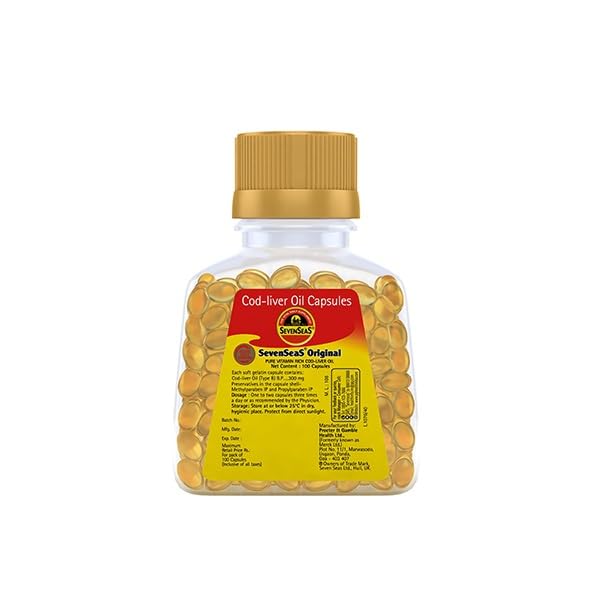 Sevenseas Cod Liver Oil Capsules Omega-3 - 100 Capsules - image 4