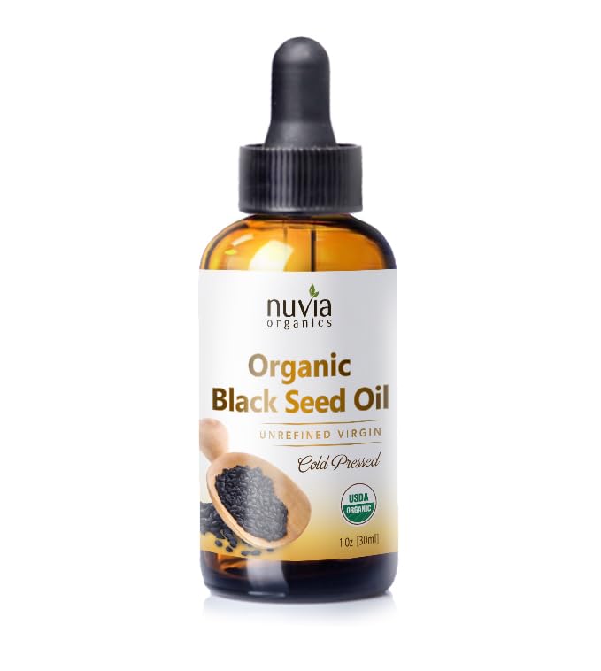 Nuvia Organics Black Seed Oil - USDA Certified Organic