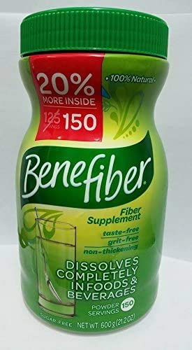 Benefiber 100% Natural Fiber Supplement Powder - 150 Servings
