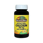 Nature's Blend Oyster Shell Calcium 500mg with Vitamin D3 - 500 Tablets