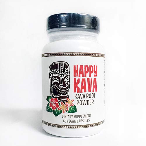 Happy Kava Kava Root Extract Capsules for Relaxation - 60 Capsules