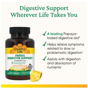 Country Life, Papaya Digestive Support, Daily Enzymes to Promote