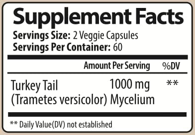 Parker Naturals Turkey Tail Mushroom Capsules - 120 Capsules - image 6