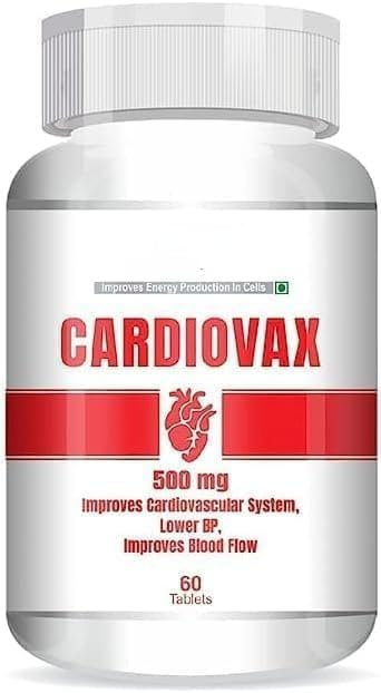 Generic Natural Cardiovax with CoQ10, Arjuna & Moringa Extract - 60 Capsules