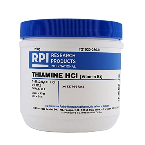 RPI Thiamine Hydrochloride Vitamin B1 Powder - 250 Grams