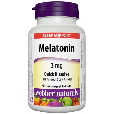 Webber Naturals Melatonin Quick Dissolve 3 mg - 90 Sublingual Tablets