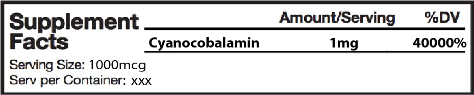Nutrition Bulk Vitamin B12 Cyanocobalamin Powder - 50g - image 2