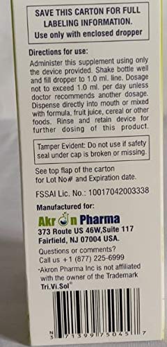 Akron Tri-Vite Liquid Vitamins A, C & D Supplement Drops - 50 mL - image 4