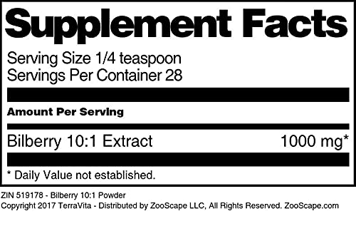 Terravita Bilberry 10:1 Extract Powder - 1 oz - image 3