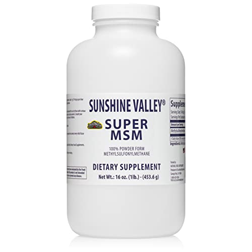 Sunshine Valley Super MSM Powder (Methylsulfonylmethane), Unflavored