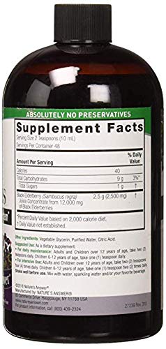 Nature's Answer Sambucus Elderberry Extract Immune Support - 16 Fl Oz - image 2